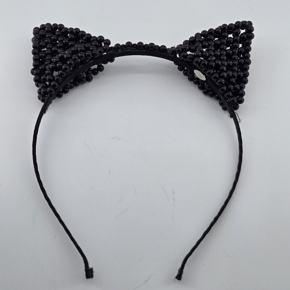 Cara NY Black Beaded Cat Ear Headband